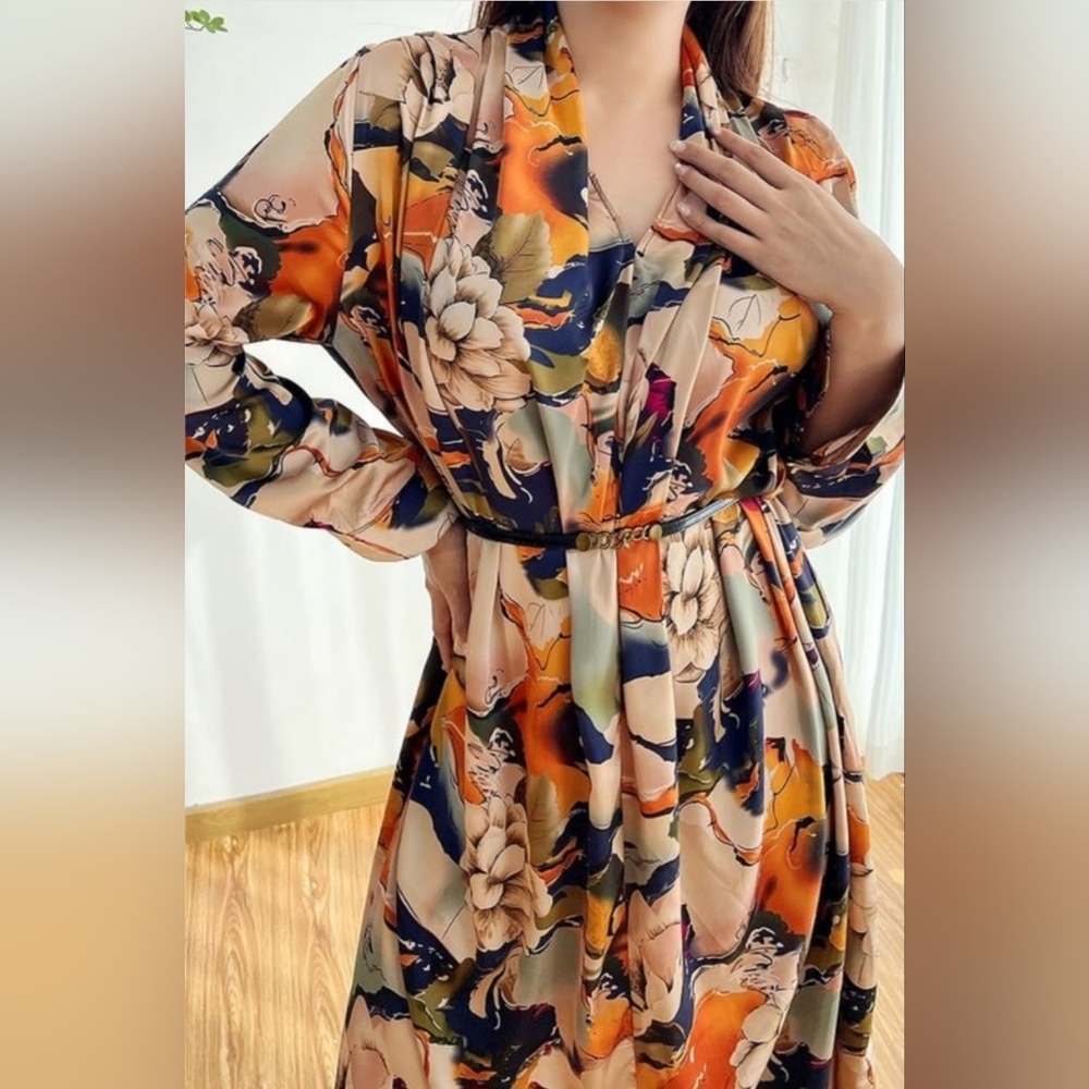 Printed Women's Dresses Size S, M, L - Picture 1 of 2